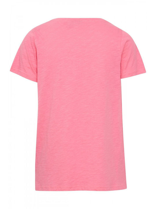 Fransa Women's T-shirt Pink