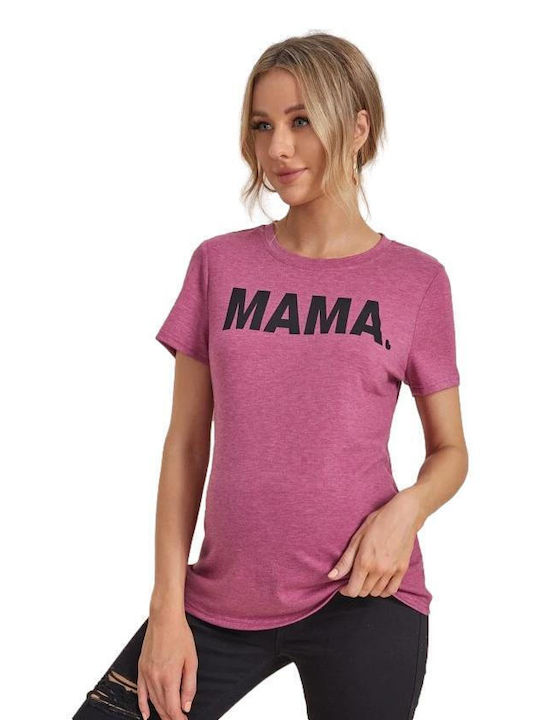 Queen Mother Women's Blouse Short Sleeve Pink