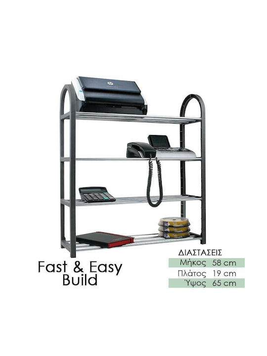 Kitchen Organizer Racks Metallic in Black Colour