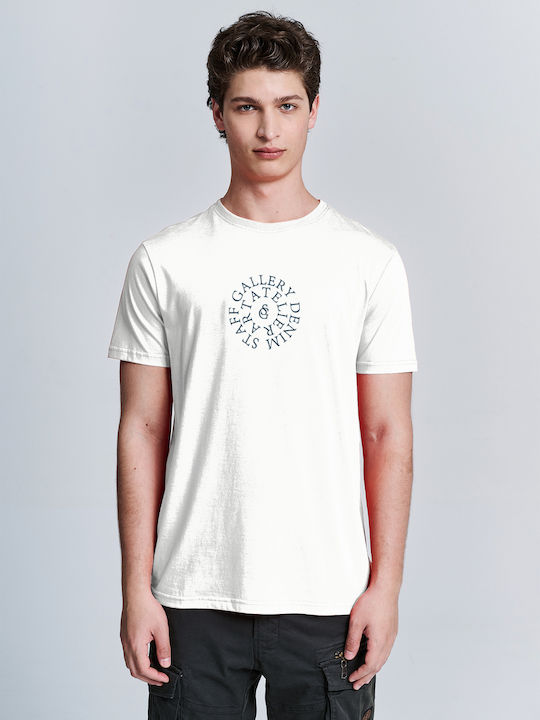 Staff T-shirt Bărbătesc cu Mânecă Scurtă Off White