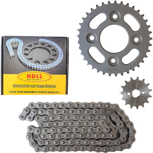 Kit lanț și pinion pentru Honda Wave 110