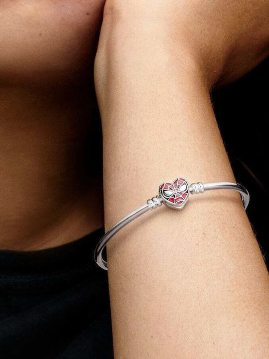 Pandora Bracelet Handcuffs with design Heart made of Silver