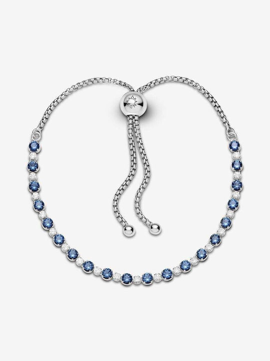 Pandora Armband Riviera mit Design mit Steinen aus Silber mit Zirkonia