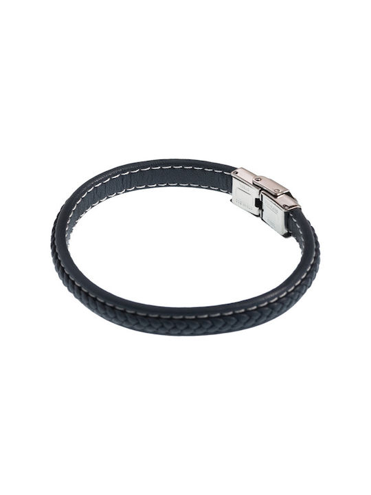 VNC Ανδρικό Βραχιόλι από Δέρμα 21cm