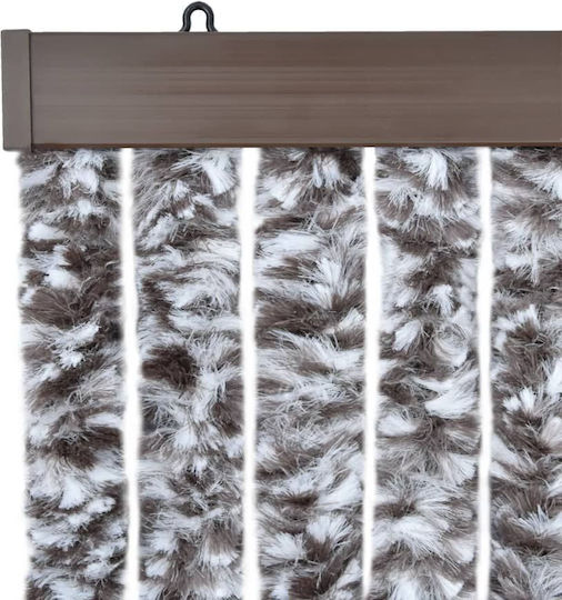vidaXL Türvorhang Braun 100x230cm 377374