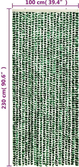 vidaXL Türvorhang Grün 100x230cm 377386