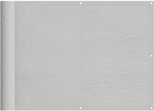 vidaXL Shade Divider Gray With Hoop & with PU Coating 0.75x6m