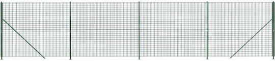 vidaXL Plasă de sârmă Galvanizat cu Îmbrăcăminte din PVC Module Verde 1.4x10m