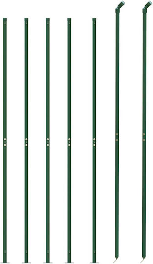 vidaXL Plasă de sârmă Galvanizat cu Îmbrăcăminte din PVC Module Verde 1.4x10m