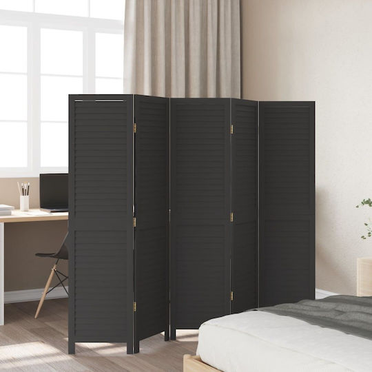 vidaXL Dekorativer Raumteiler Hölzernes mit 5 Paneelen 175x160cm