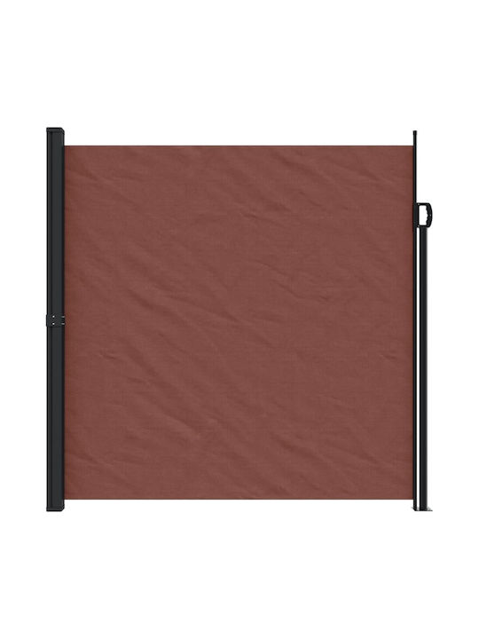 vidaXL Garden Sideway Sunshade Roller Brown 5x2cm