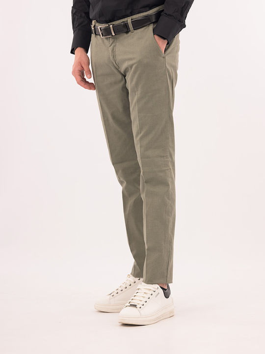 Fourten Industry Men's Trousers Chino in Slim Fit GREEN T910124055-00072