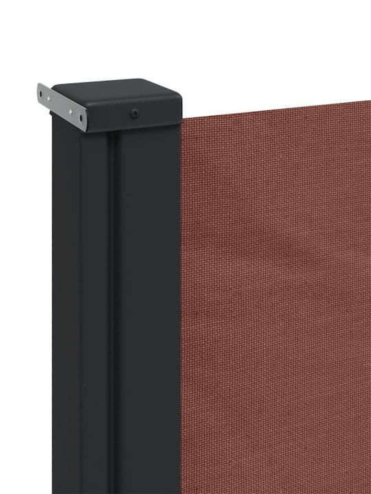vidaXL Garden Sideway Sunshade Roller Brown 5x2cm