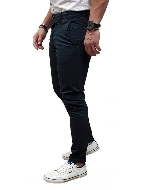 Brokers Jeans Ανδρικό Παντελόνι Chino σε Slim Εφαρμογή Navy