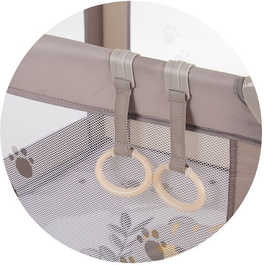 Chipolino Pop Up Παρκοκρέβατο Tiger Beige 100x100cm