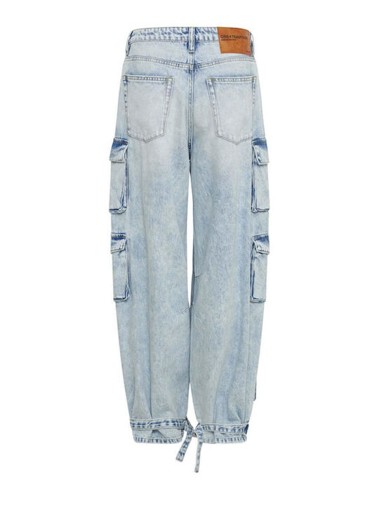 Ψηλόμεσο Γυναικείο Jean Παντελόνι Depeche Blue