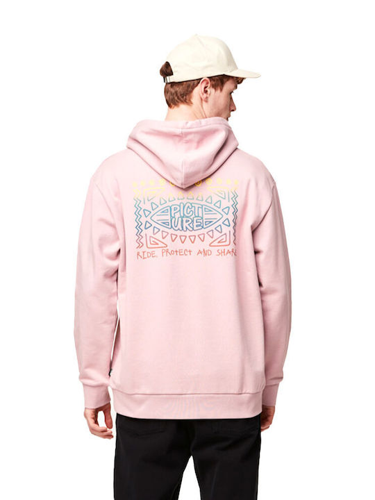 Picture Organic Clothing Herren Sweatshirt mit Kapuze Rosa