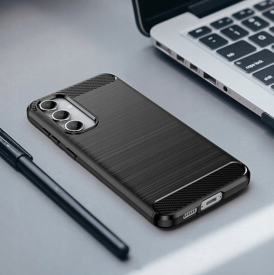 Spacecase Carbon Back Cover Silicone Black (Galaxy S23 FE)