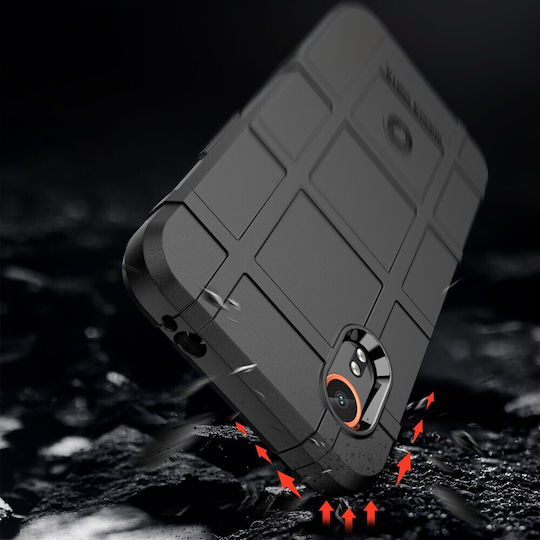 Umschlag Rückseite Silikon Schwarz (Samsung Galaxy Xcover 7)