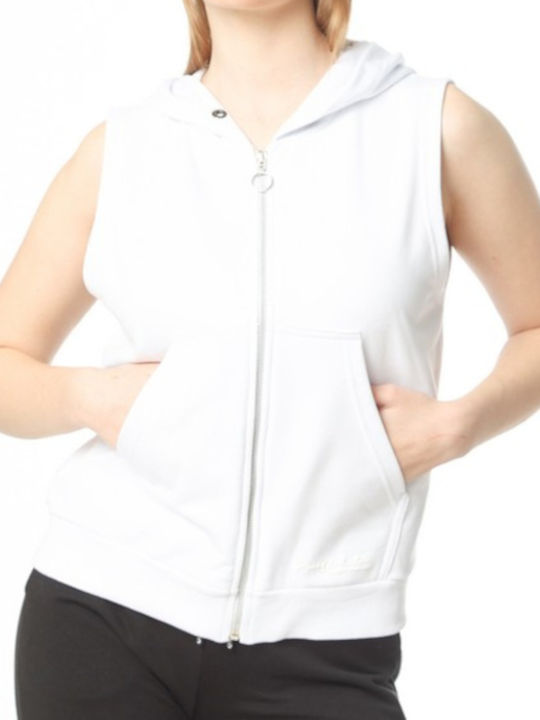 Paco & Co Women's Hooded Cardigan White