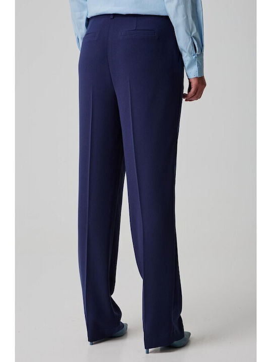 Bill Cost Femei Tesatura Pantaloni Navy