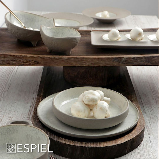 Espiel Spirit Πιάτο Ρηχό Κεραμικό Μπεζ με Διάμετρο 20.5cm
