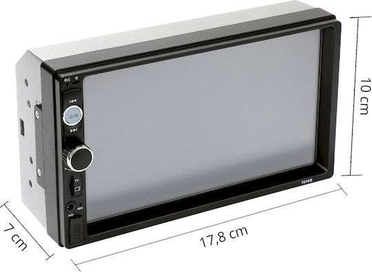 Auto-Audiosysteme 2 DIN Bluetooth USB AUX GPS mit 7" Touchscreen