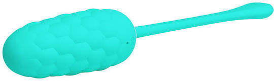 Pretty Love Vibrating Egg Aqua Green Rechargeable Marine Texture