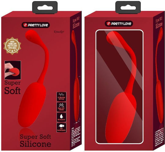 Pretty Love Knucker Red Rechargeable Vibrating Egg