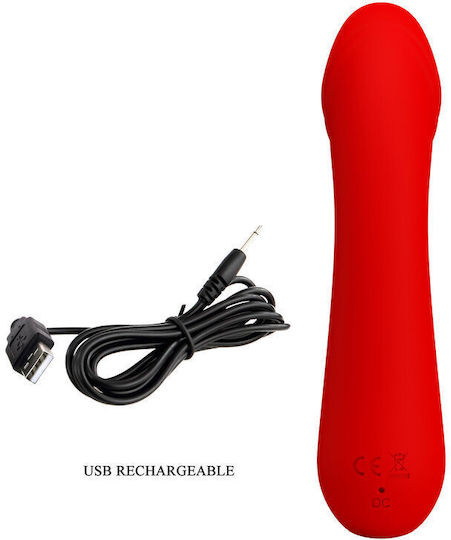 Pretty Love Cetus Rechargeable Vibrator Red