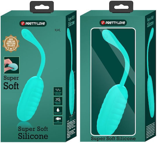 Pretty Love Kirk Rechargeable Vibrating Egg Aqua Green