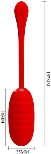 Pretty Love Kirk Rechargeable Vibrating Egg Red