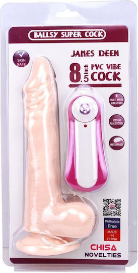 Telescopic Realistic Vibrator Suction Cup 21cm