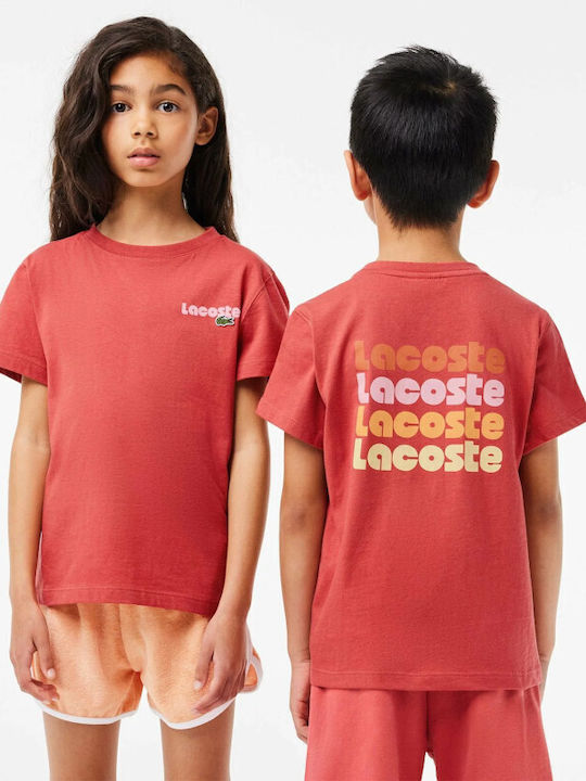 Lacoste Kinder-T-Shirt Rot