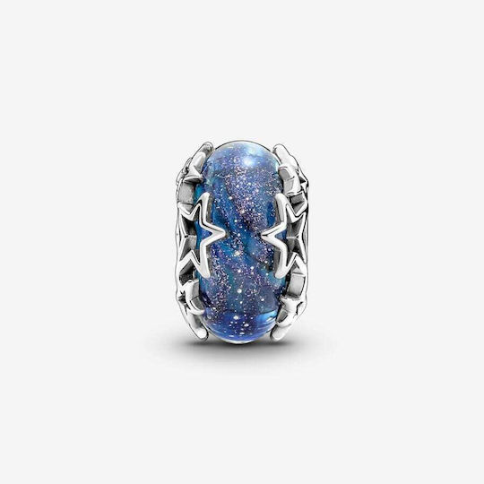 Pandora Durchzieh-Motiv für Schmuck in Form Stern aus Silber aus Glas
