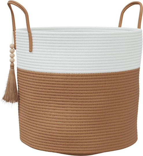 vidaXL Καλάθι Αποθήκευσης Υφασμάτινο Καφέ 40x40x35cm vidaXL Καλάθι Αποθήκευσης Υφασμάτινο Καφέ 40x40x35cm