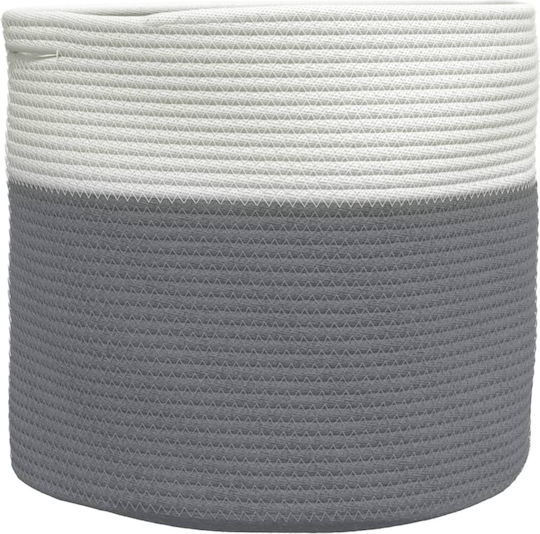 vidaXL Καλάθι Αποθήκευσης Υφασμάτινο Γκρι 40x40x35cm vidaXL Καλάθι Αποθήκευσης Υφασμάτινο Γκρι 40x40x35cm