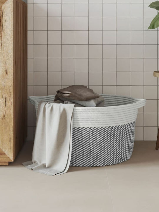 vidaXL Καλάθι Αποθήκευσης Υφασμάτινο Γκρι 40x40x25cm