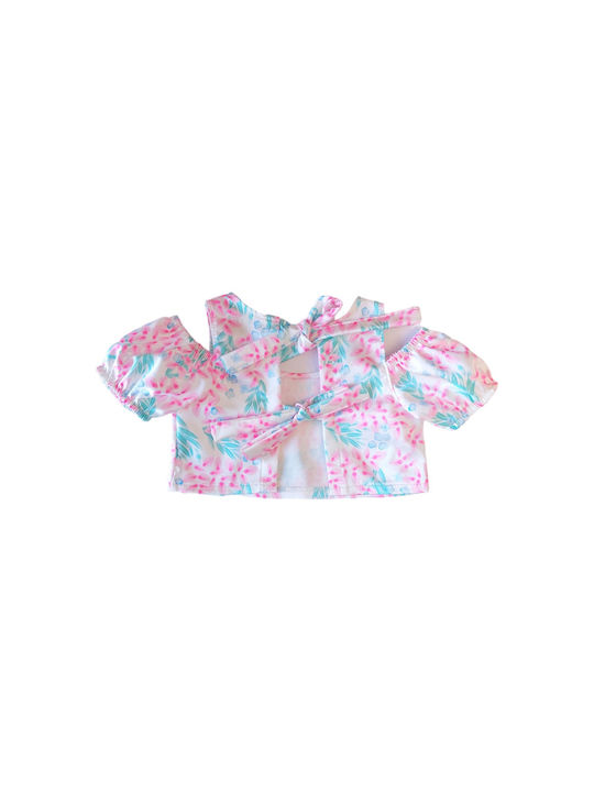 Sweet Baby Kids Set with Skirt Summer 2pcs Pink