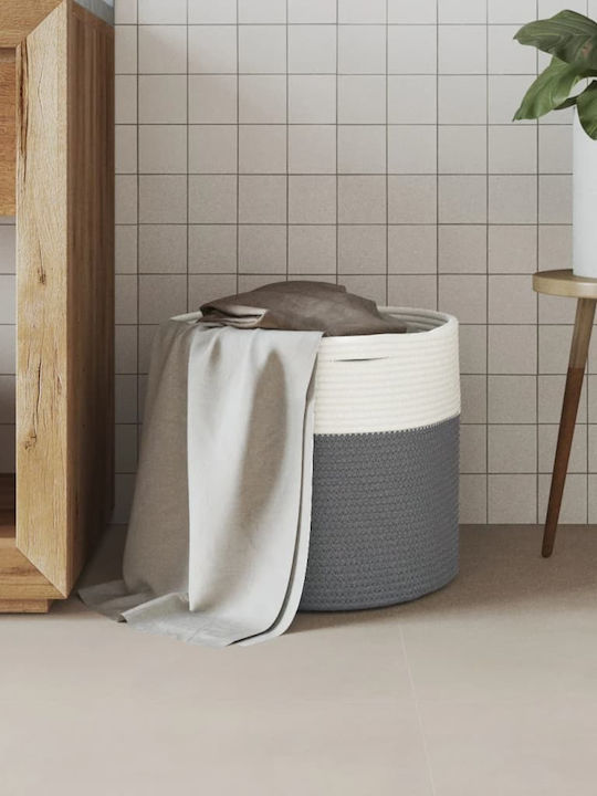 vidaXL Καλάθι Αποθήκευσης Υφασμάτινο Γκρι 40x40x35cm