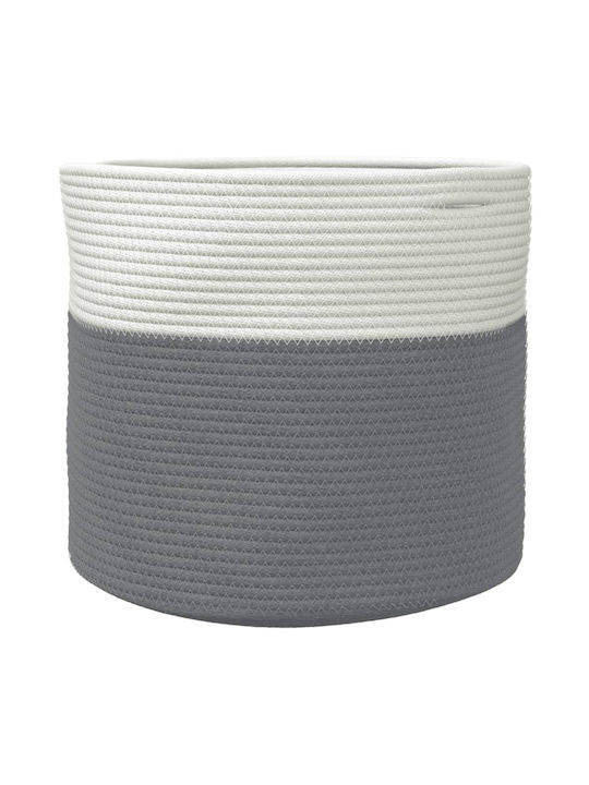 vidaXL Καλάθι Αποθήκευσης Υφασμάτινο Γκρι 40x40x35cm