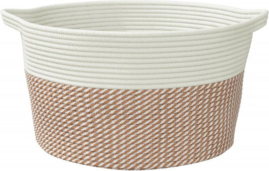 vidaXL Storage Basket Fabric Brown 40x40x25cm 1pcs