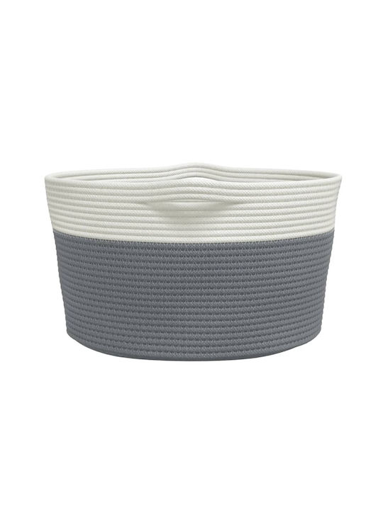 vidaXL Καλάθι Αποθήκευσης Υφασμάτινο Γκρι 40x40x25cm