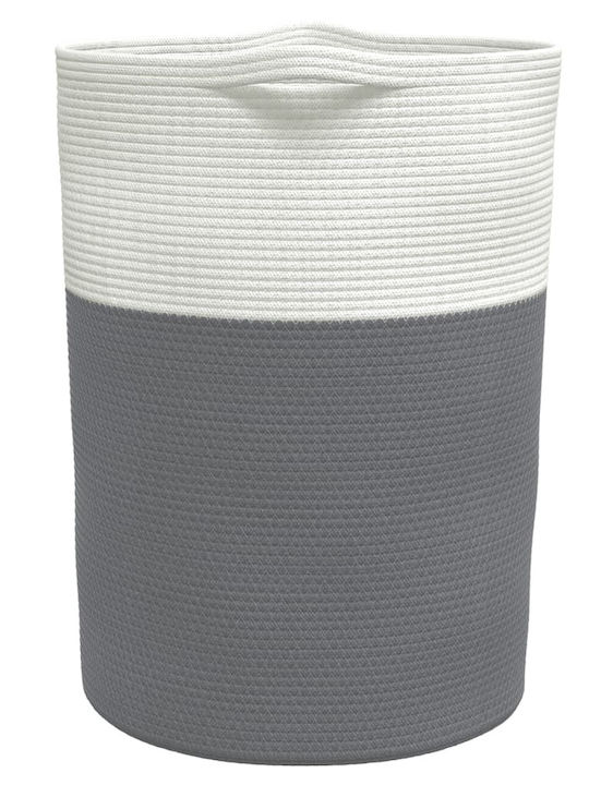 vidaXL Aufbewahrungskorb Stoff Gray 49x49x65cm 1Stück