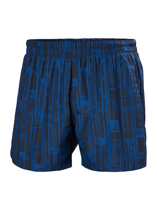 Men's Swimwear Shorts Blue with Patterns