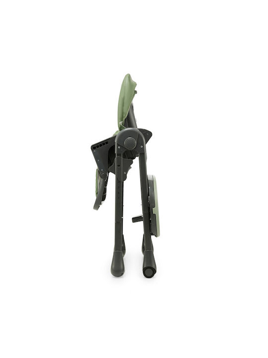 Kinderkraft Tummie Foldable Baby Highchair 2 in 1 With Adjustable Height Green