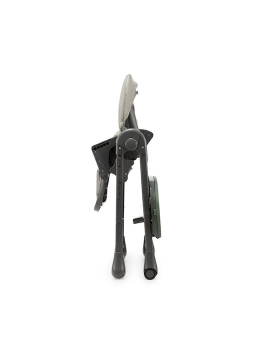Kinderkraft Tummie Foldable Baby Highchair 2 in 1 with Adjustable Height Gray