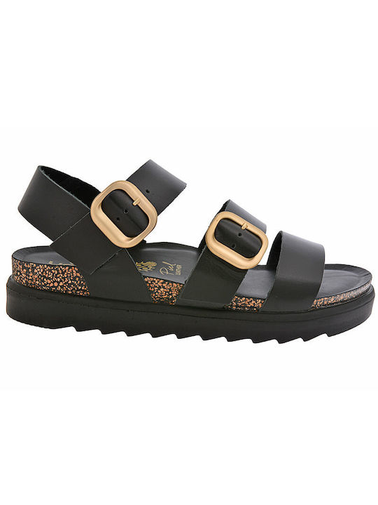 Yokono Tunez Women's Flat Sandals Anatomic in Black Color