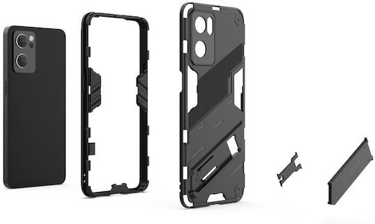 Oppo Reno7 5g China Punk Armor 2 In 1 Pc + Tpu Shockproof Telefon Fall unsichtbar Halter Orange