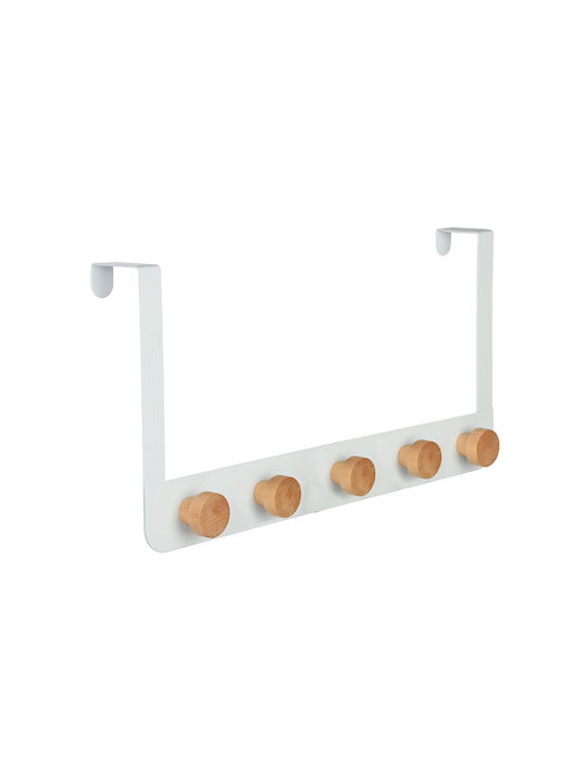 Estia Door Hook 5 Slots Metallic 20x2.5x20cm